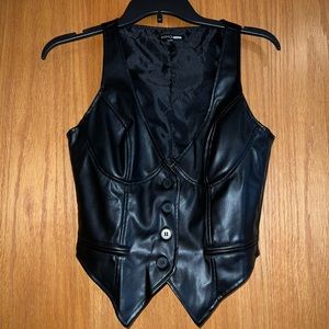 NWOT Sexy Leather Vest